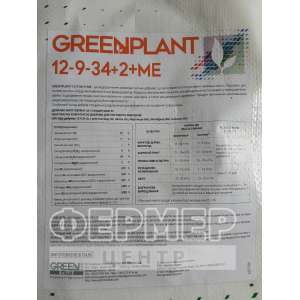 Гринплант 12-9-34 (мешок 25кг) - Green Has Италия фото №1, цена