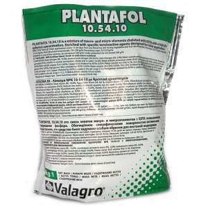 Плантафол 10.54.10 - водорастворимое комплексное удобрение для листовой подкормки, Valagro Италия фото, цена